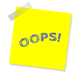 Post-It Note with "OOOPS!" Page Not Found