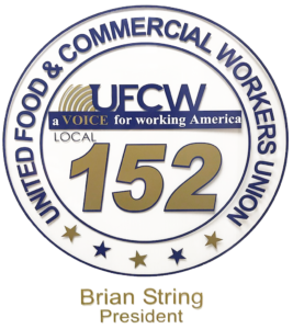 UFCW Local 152 office door decal