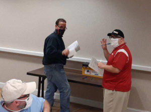 Members voting at the Acme (Meat) contract ratification on 9/16/2020.