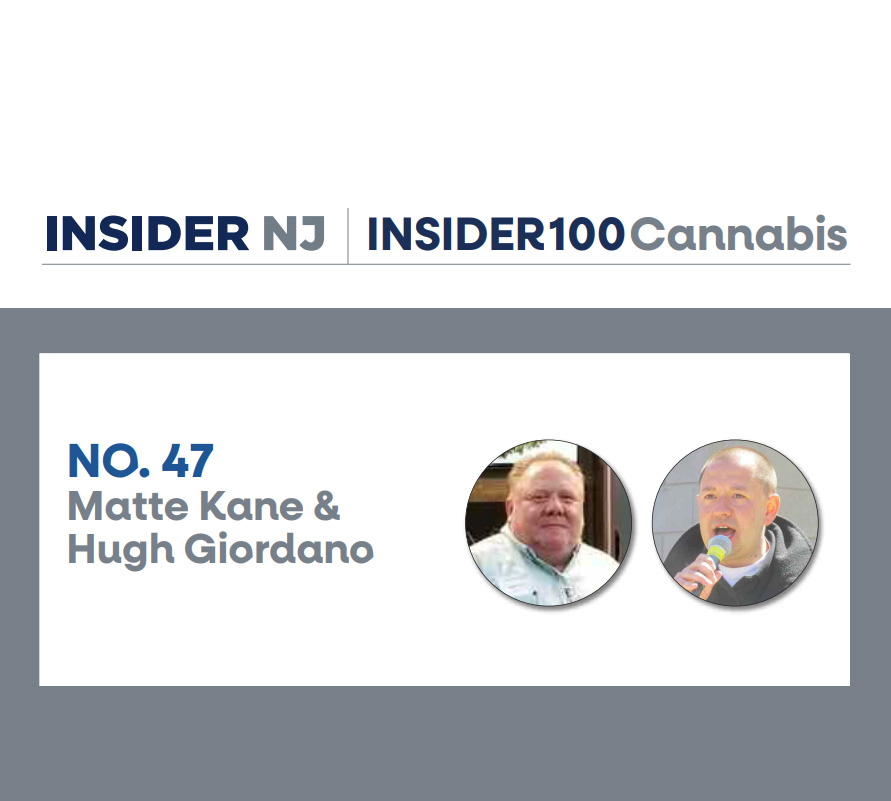 Union Representatives Matte Kane and Hugh Giordano were featured on the Cannabis Power list by InsiderNJ
