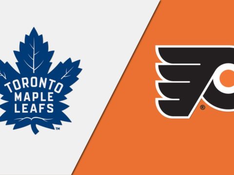 Maple Leafs vs. Flyers logos