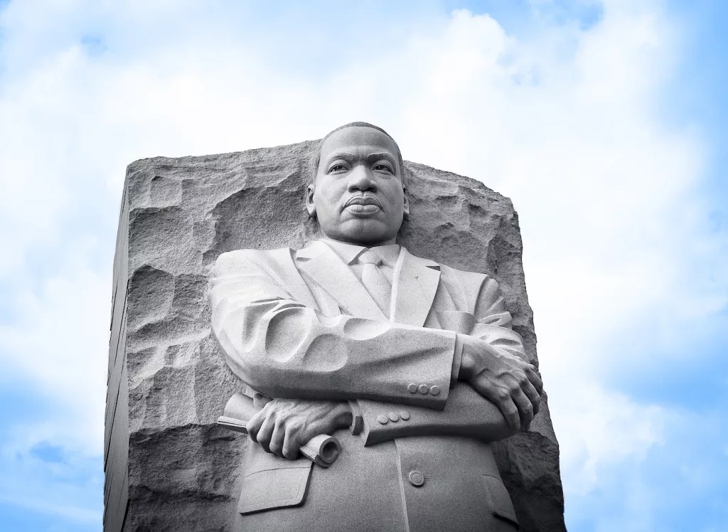 A statue of Martin Luther King, Jr.