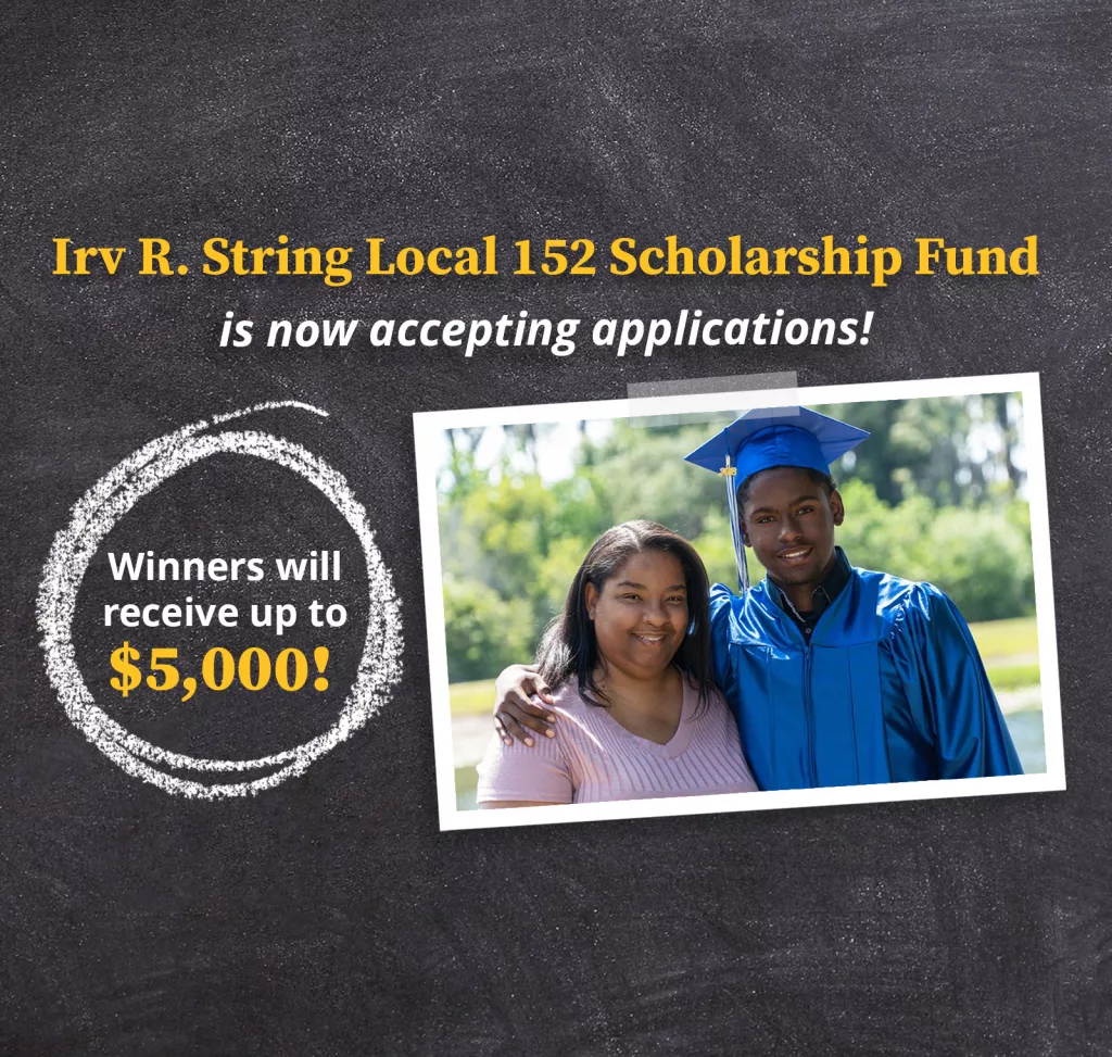 Irv R. String Scholarship posting 2023