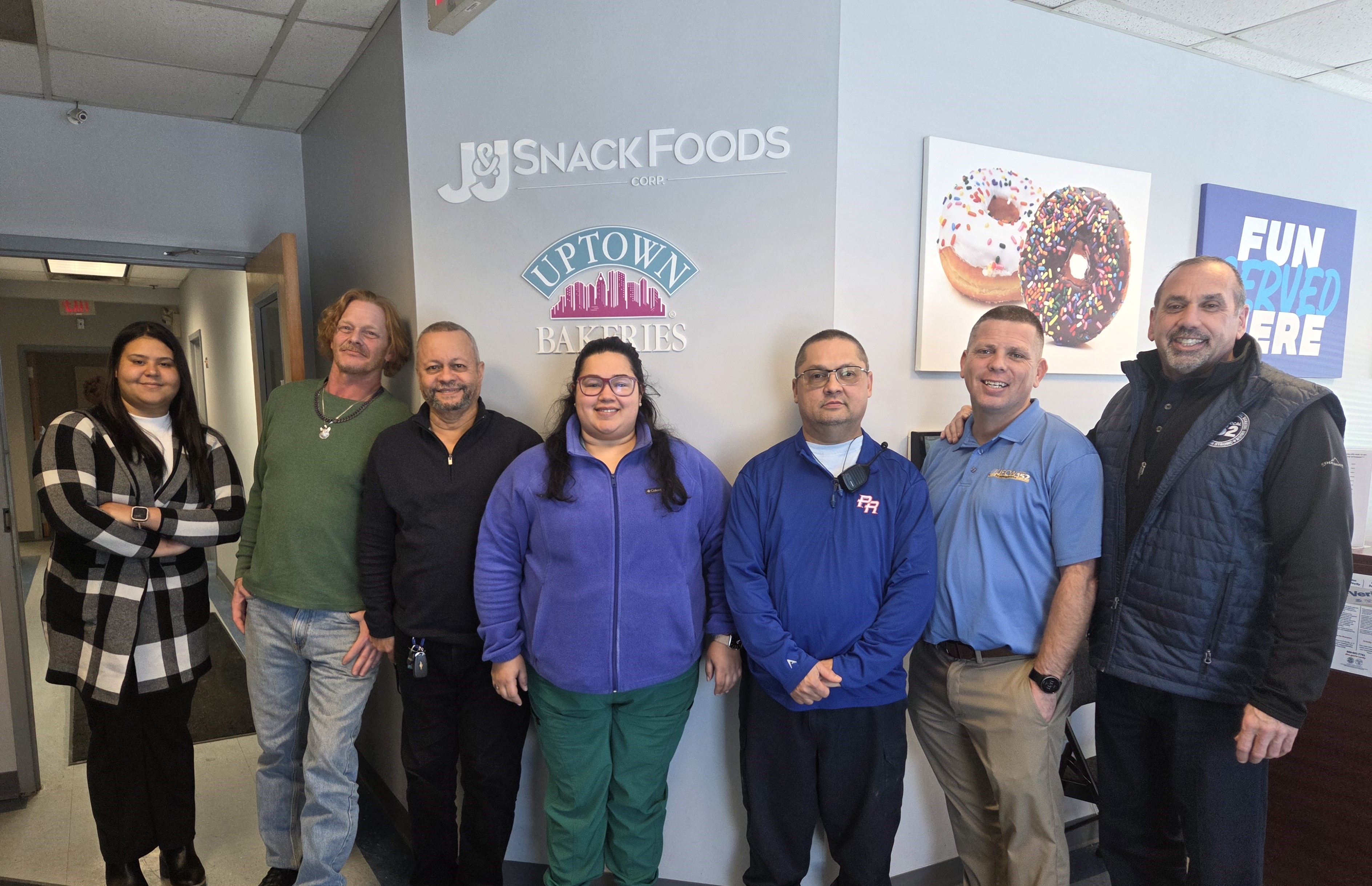 The union negotiating committee for Uptown Bakeries, 2026.